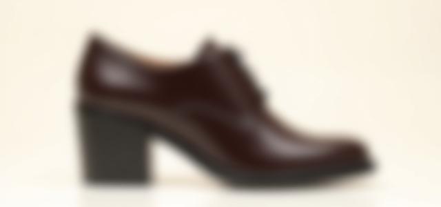 세련된 여성 힐 더비 슈즈